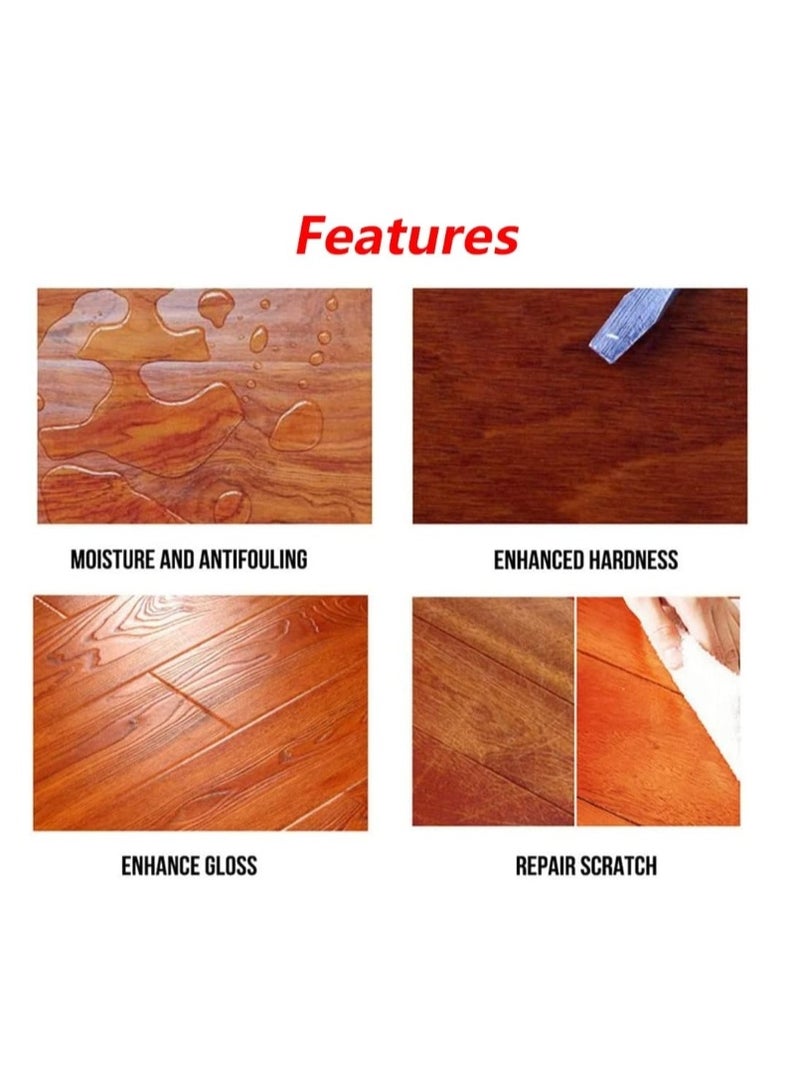 شمع العسل لتتبيل الخشب، شمع عسل مقاوم للماء والتآكل للعناية بالأثاث، شمع طبيعي متعدد الاستخدامات للخشب، ملمع شمع العسل التقليدي، للعناية بالأثاث والأرضيات والطاولات والكراسي والخزائن، 300 مل - Image 3